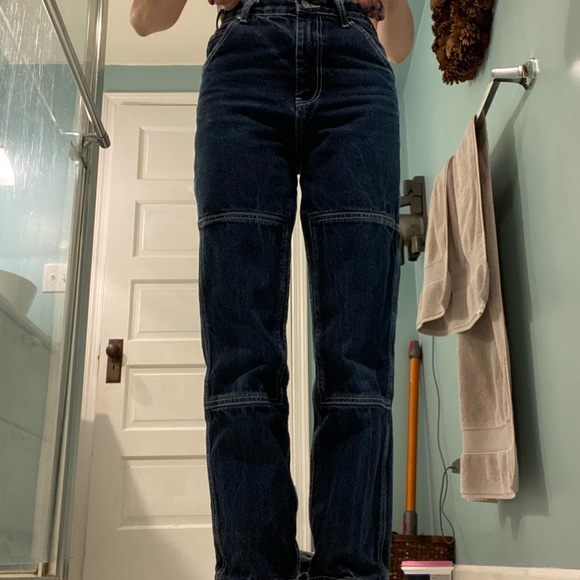 ariana dark wash painter jeans